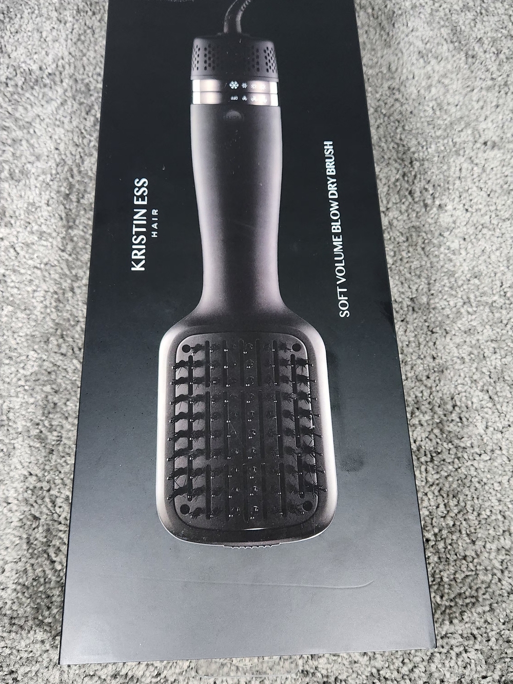 Kristin Ess Men’s Soft Volume Blow Dry Brush - Black
